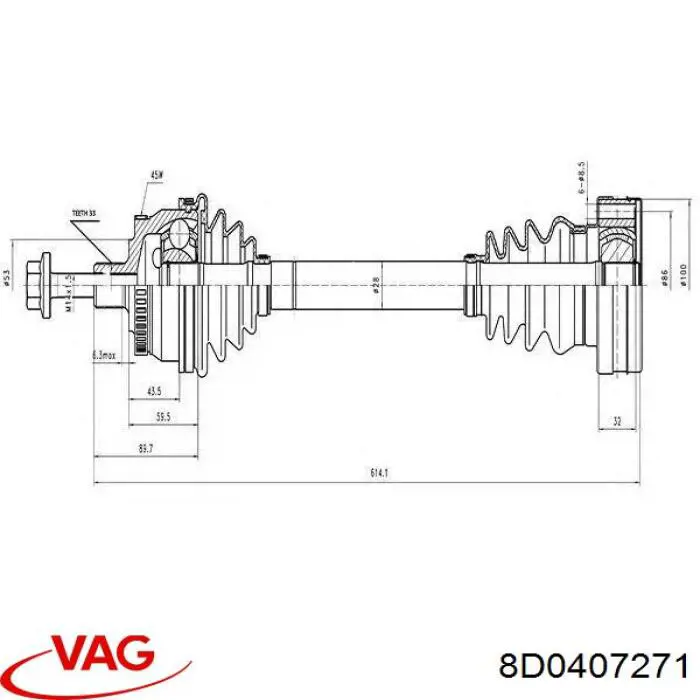 Compre 8D0407271 VAG 