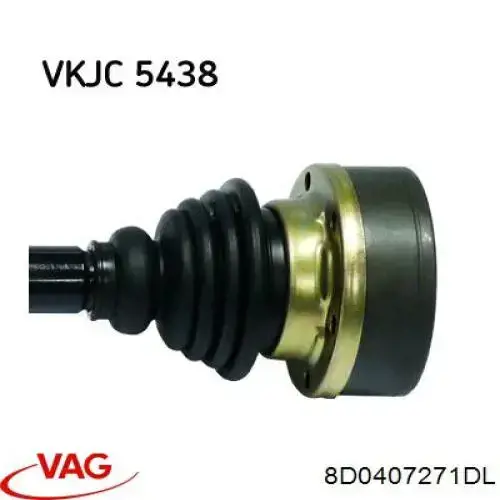 Semieixo (acionador) dianteiro esquerdo VAG 8D0407271DL preço, a partir de 95,34 USD