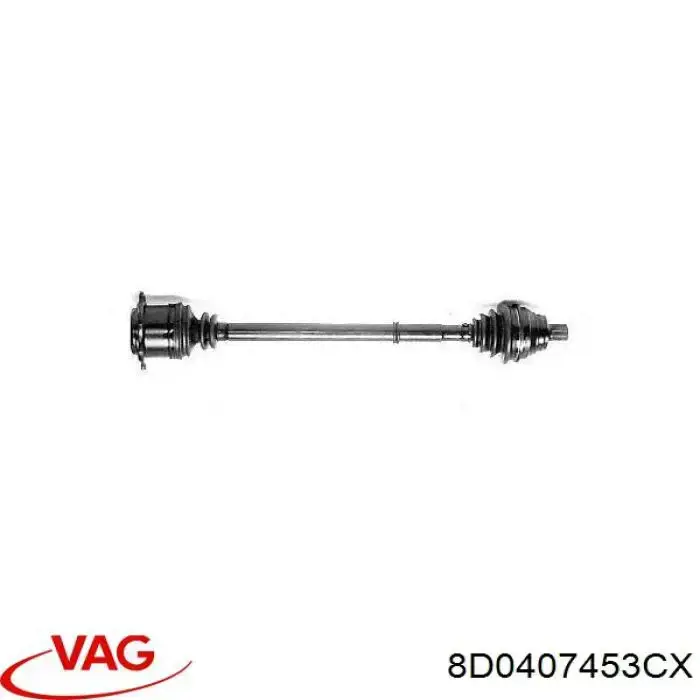 Semieixo (acionador) dianteiro esquerdo VAG 8D0407453CX preço, a partir de 845,30 USD