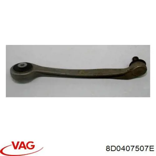8D0407507E VAG Braço oscilante superior esquerdo de suspensão dianteira