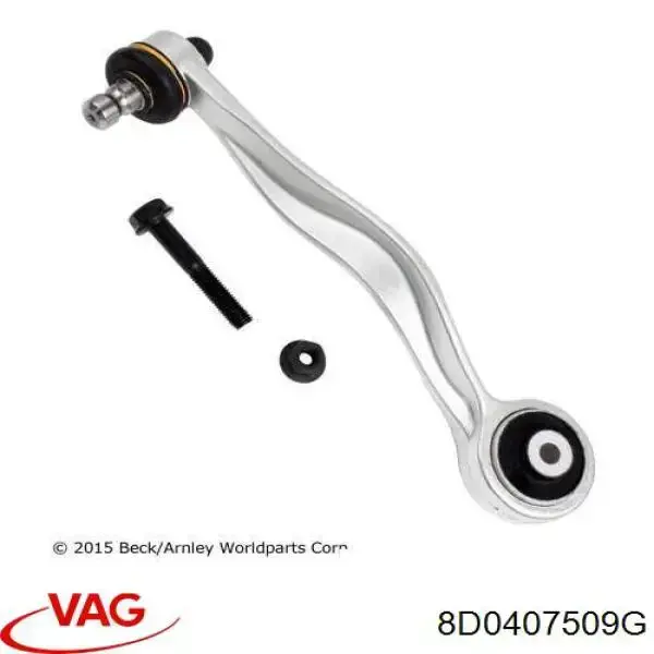 Braço oscilante superior esquerdo de suspensão dianteira VAG 8D0407509G preço, a partir de 38,67 USD