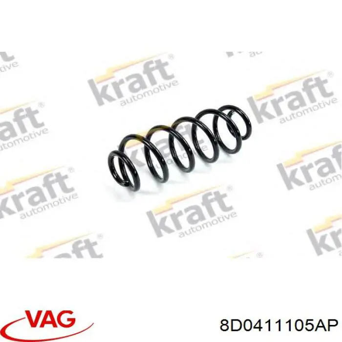 Compre 8D0411105AP VAG Mola dianteira