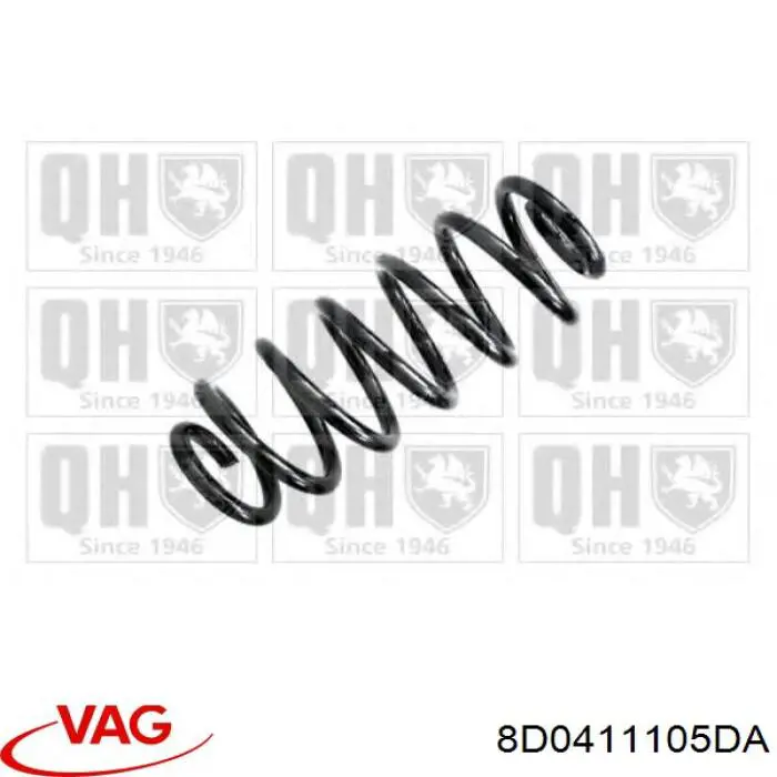 Mola dianteira VAG 8D0411105DA preço, a partir de 198,50 USD