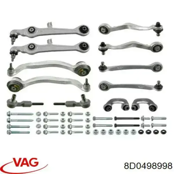 Kit de braços oscilantes de suspensão dianteira VAG 8D0498998 preço, a partir de 247,84 USD
