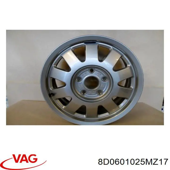 Discos de roda de aleação ligeira (de aleação ligeira, de titânio) VAG 8D0601025MZ17 preço, a partir de  