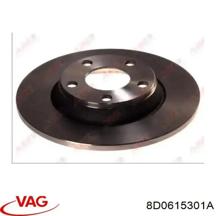 Compre 8D0615301A VAG Disco do freio dianteiro