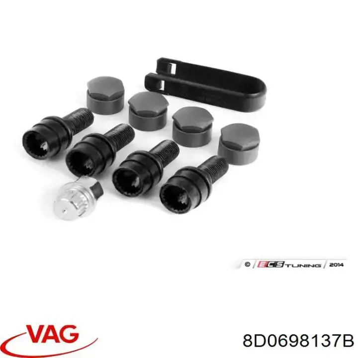 8D0698137B VAG Parafuso de roda