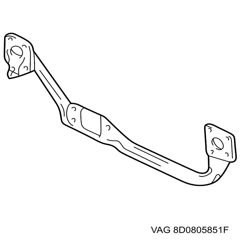Suporte inferior do radiador (painel de montagem de fixação das luzes) VAG 8D0805851F preço, a partir de 44,34 USD