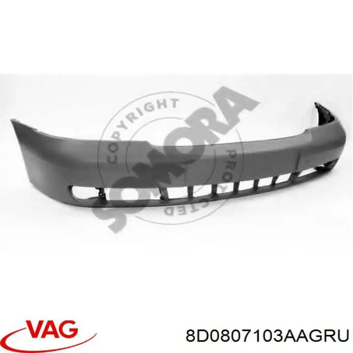 Pára-choque dianteiro VAG 8D0807103AAGRU preço, a partir de 216,84 USD