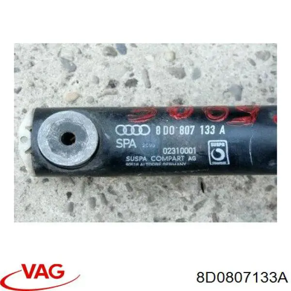 8D0807133A VAG Consola do pára-choque dianteiro esquerdo