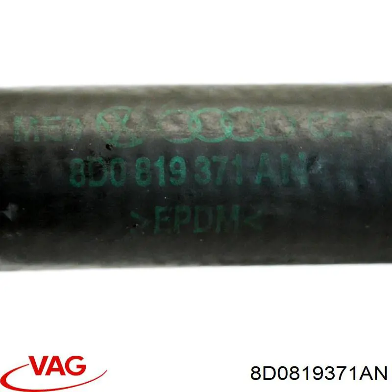 Compre 8D0819371AN VAG Mangueira do radiador de aquecedor (de forno), dupla