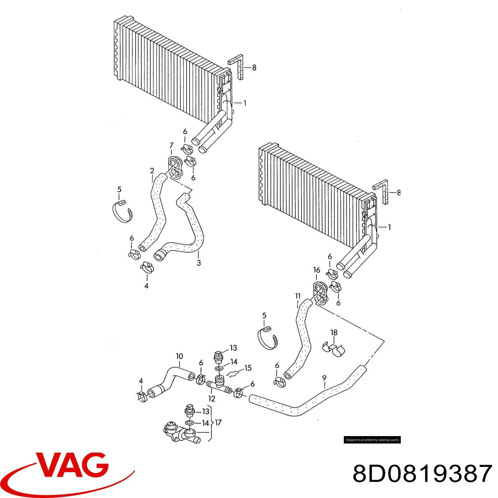  VAG 8D0819387 preço, a partir de 95,87 USD