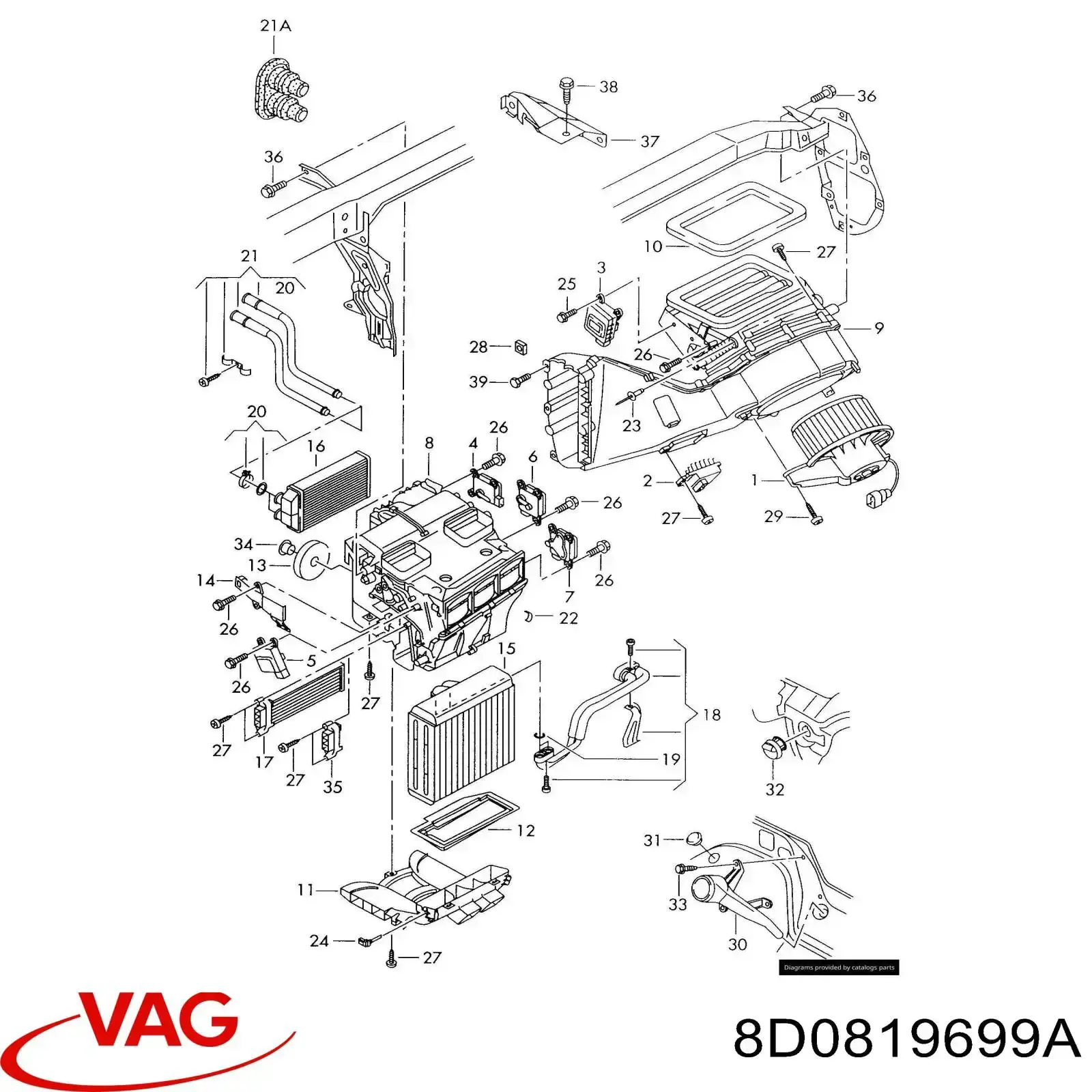  VAG 8D0819699A preço, a partir de  USD