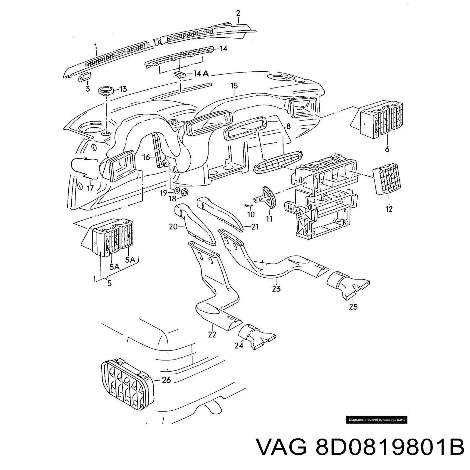  VAG 8D0819801B preço, a partir de 28,64 USD