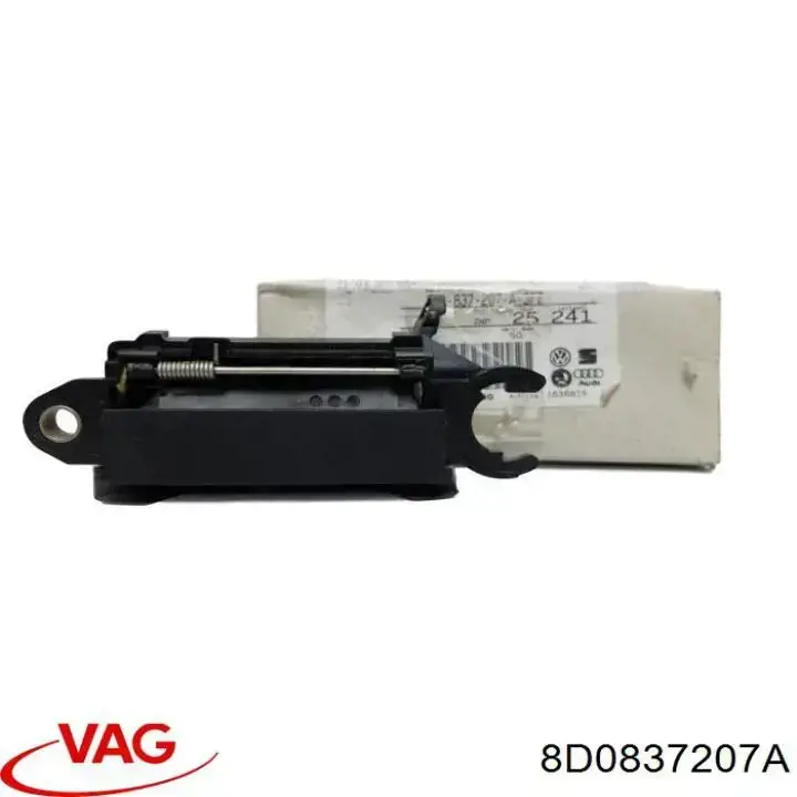 8D0837207A VAG Maçaneta dianteira esquerda externa da porta
