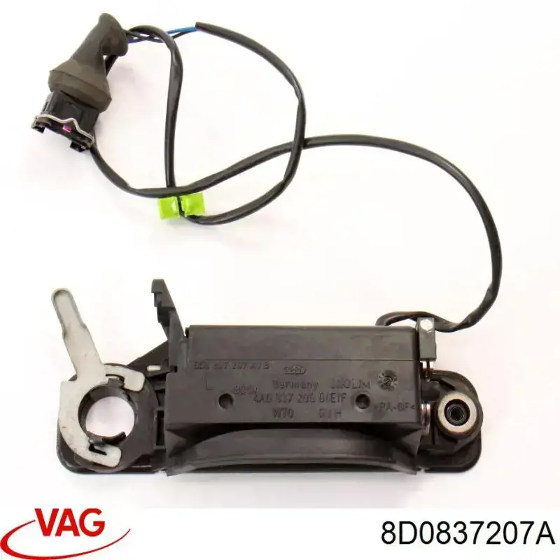 Compre 8D0837207A VAG Maçaneta dianteira esquerda externa da porta