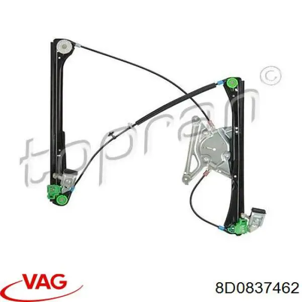 Compre 8D0837462 VAG Mecanismo de acionamento de vidro da porta dianteira direita