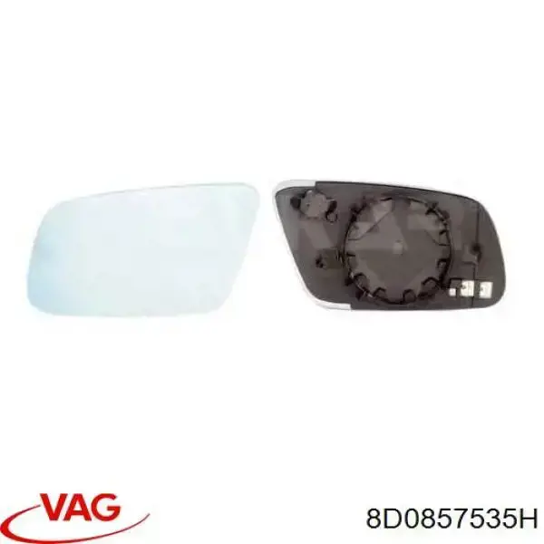 Elemento espelhado do espelho de retrovisão esquerdo VAG 8D0857535H preço, a partir de  
