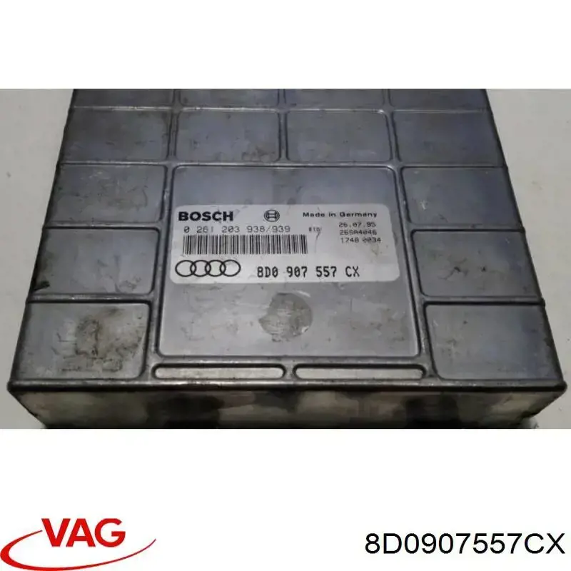 8D0907557CX VAG Módulo de direção (Centralina eletrônica) de motor