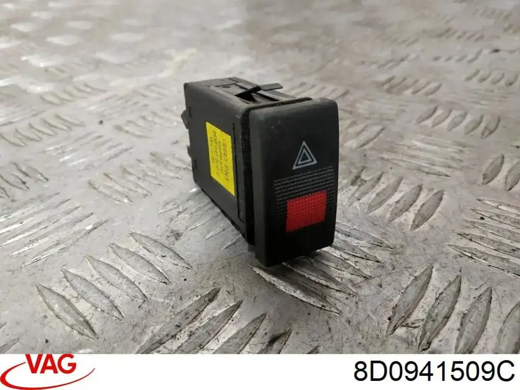 8D0941509C VAG Botão de ativação do sinal de emergência