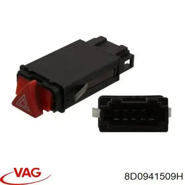 8D0941509H VAG Botão de ativação do sinal de emergência