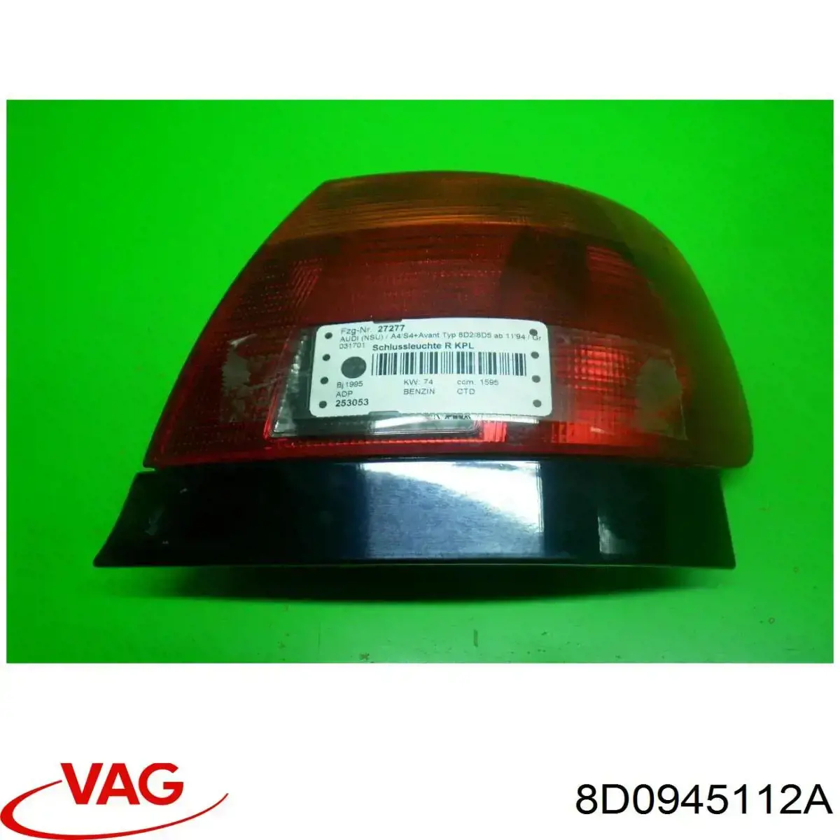 8D0945112A VAG Lanterna traseira direita