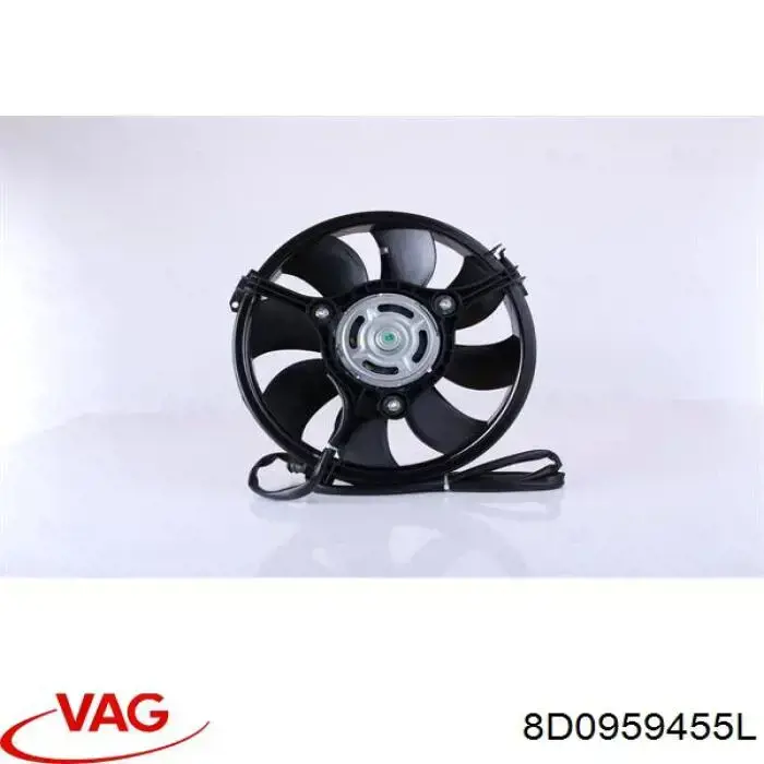 Compre 8D0959455L VAG Ventilador elétrico de esfriamento montado (motor + roda de aletas)