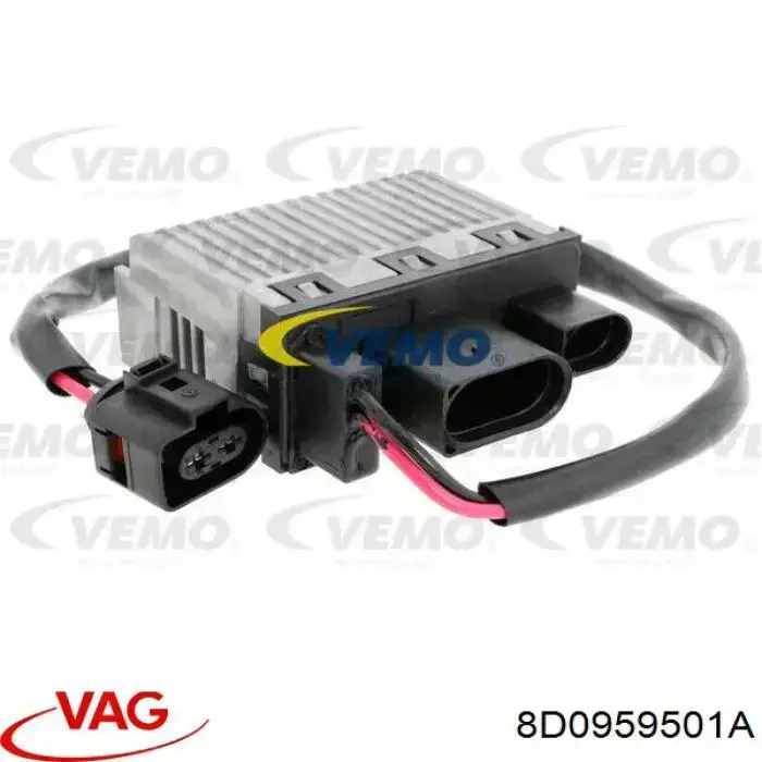 Compre 8D0959501A VAG Regulador de revoluções de ventilador de esfriamento (unidade de controlo)