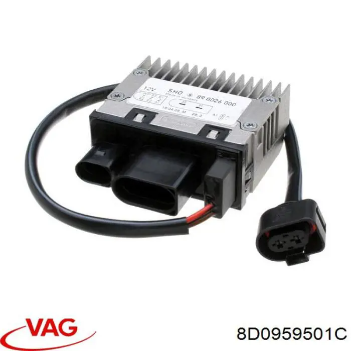Regulador de revoluções de ventilador de esfriamento (unidade de controlo) VAG 8D0959501C preço, a partir de 78,69 USD