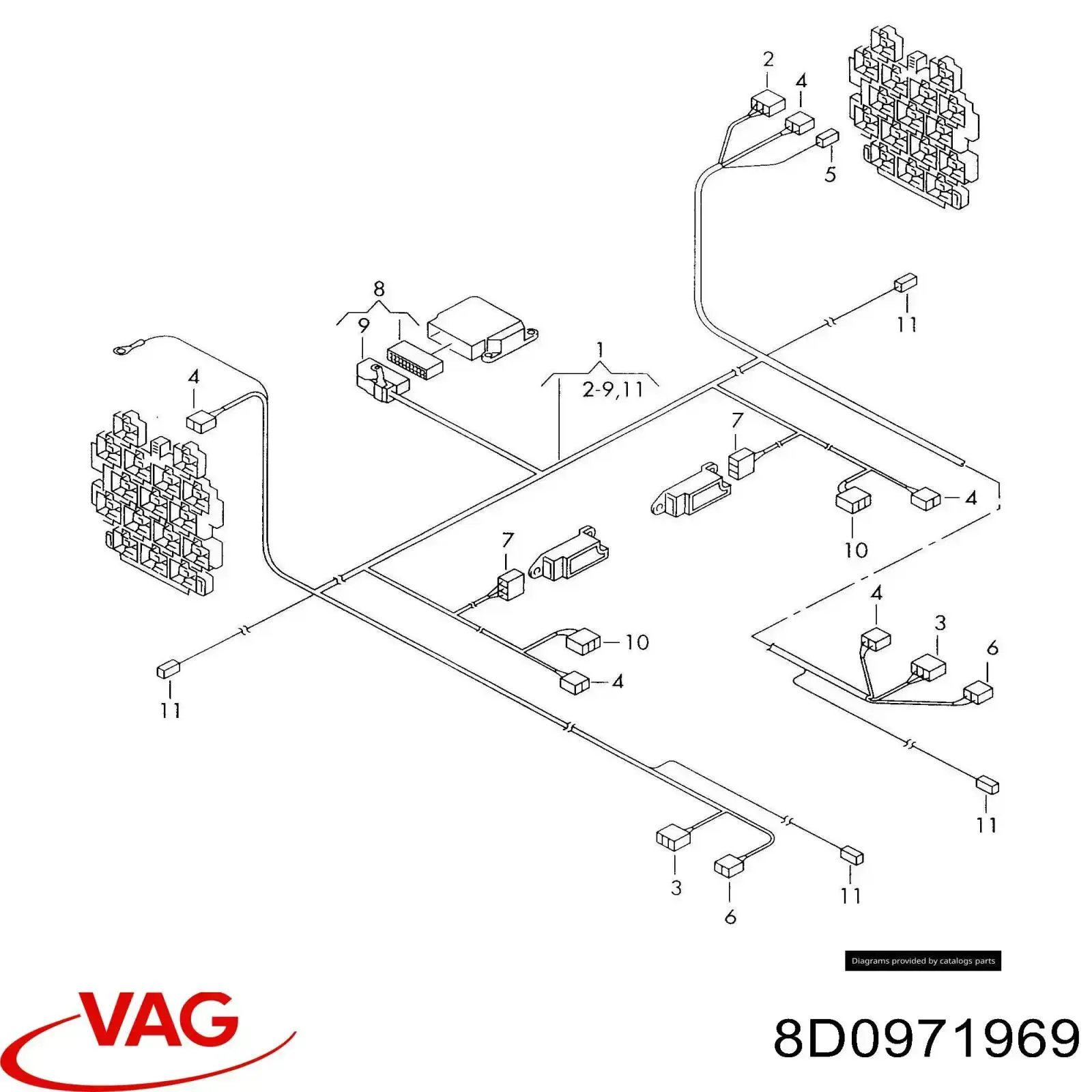  VAG 8D0971969 preço, a partir de 5,85 USD