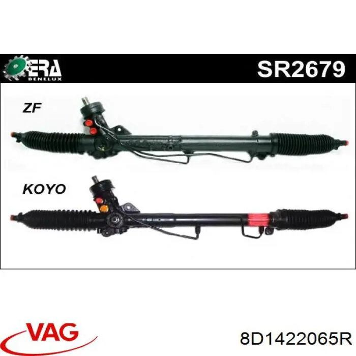 8D1422065R VAG Cremalheira da direção
