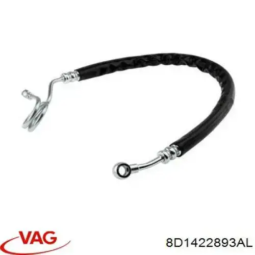 Mangueira da Direção hidrâulica assistida de pressão alta desde a bomba até a régua (do mecanismo) VAG 8D1422893AL preço, a partir de 49,12 USD