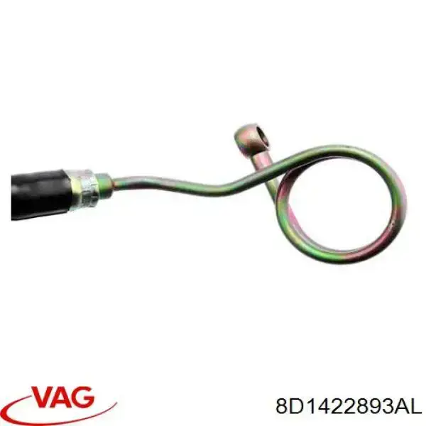 Compre 8D1422893AL VAG Mangueira da Direção hidrâulica assistida de pressão alta desde a bomba até a régua (do mecanismo)