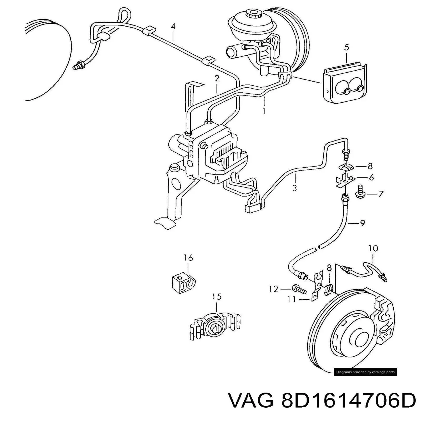  VAG 8D1614706D preço, a partir de  
