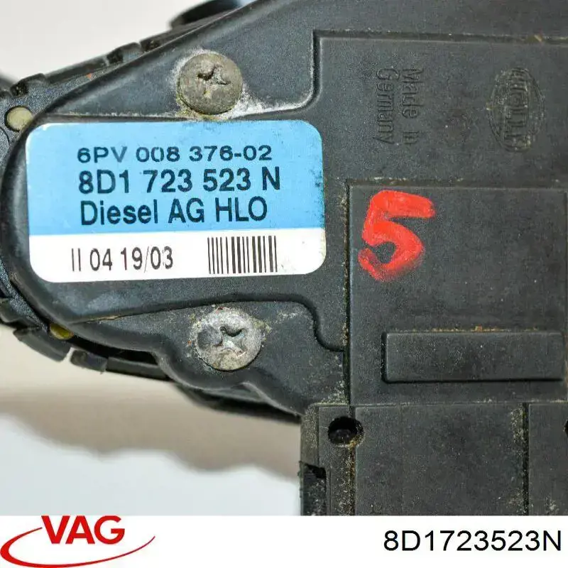 8D1723523N VAG Pedal de gás (de acelerador)