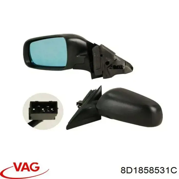 Espelho de retrovisão esquerdo VAG 8D1858531C preço, a partir de 62,59 USD