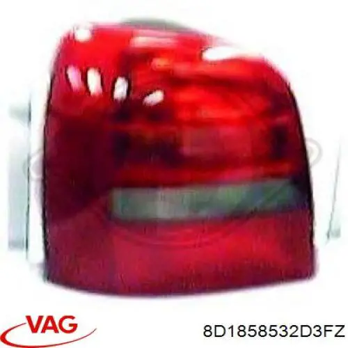 Compre 8D1858532D3FZ VAG Espelho de retrovisão direito