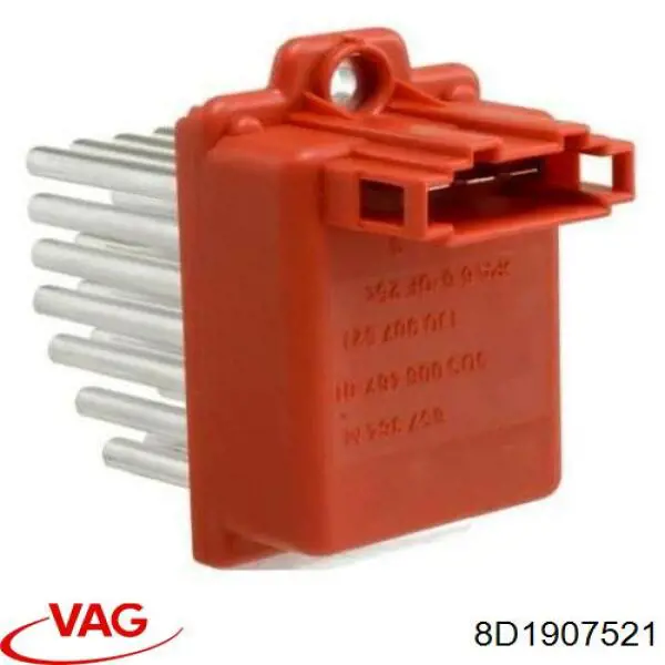 Resistor (resistência) de ventilador de forno (de aquecedor de salão) VAG 8D1907521 preço, a partir de 45,15 USD