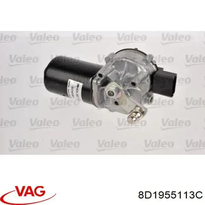 8D1955113C VAG Motor de limpador pára-brisas do pára-brisas