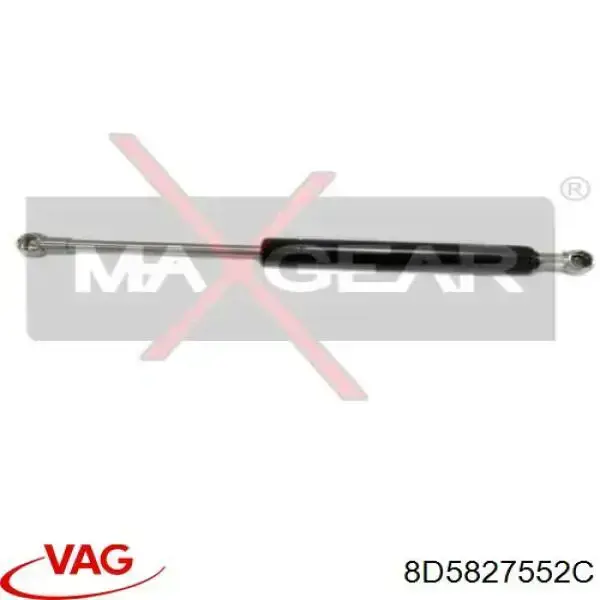 8D5827552C VAG Amortecedor de tampa de porta-malas (de 3ª/5ª porta traseira)
