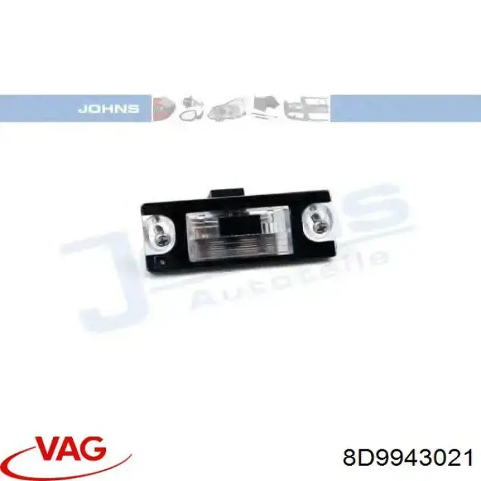 Lanterna da luz de fundo de matrícula traseira VAG 8D9943021 preço, a partir de 22,34 USD
