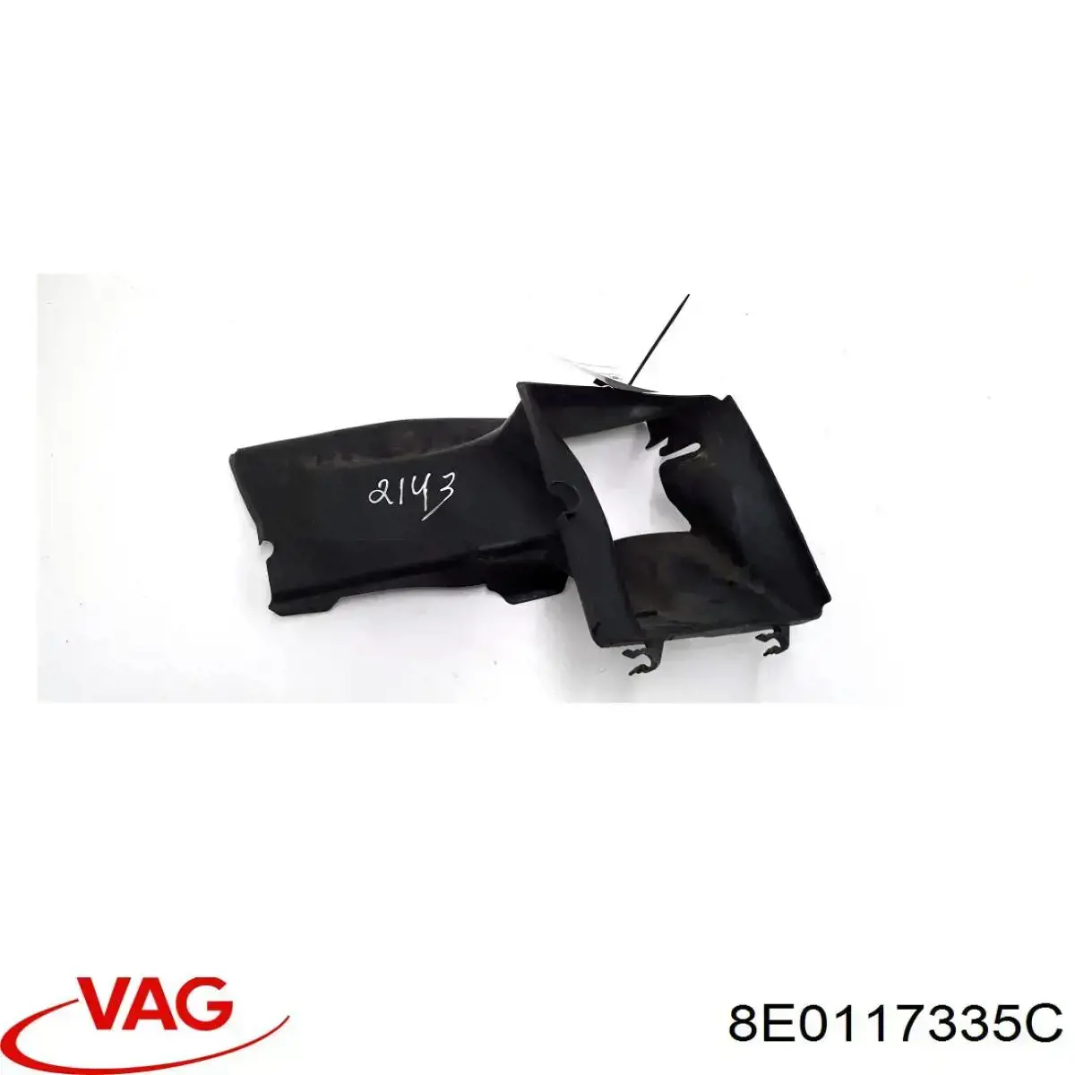8E0117335C VAG Difusor de intercooler