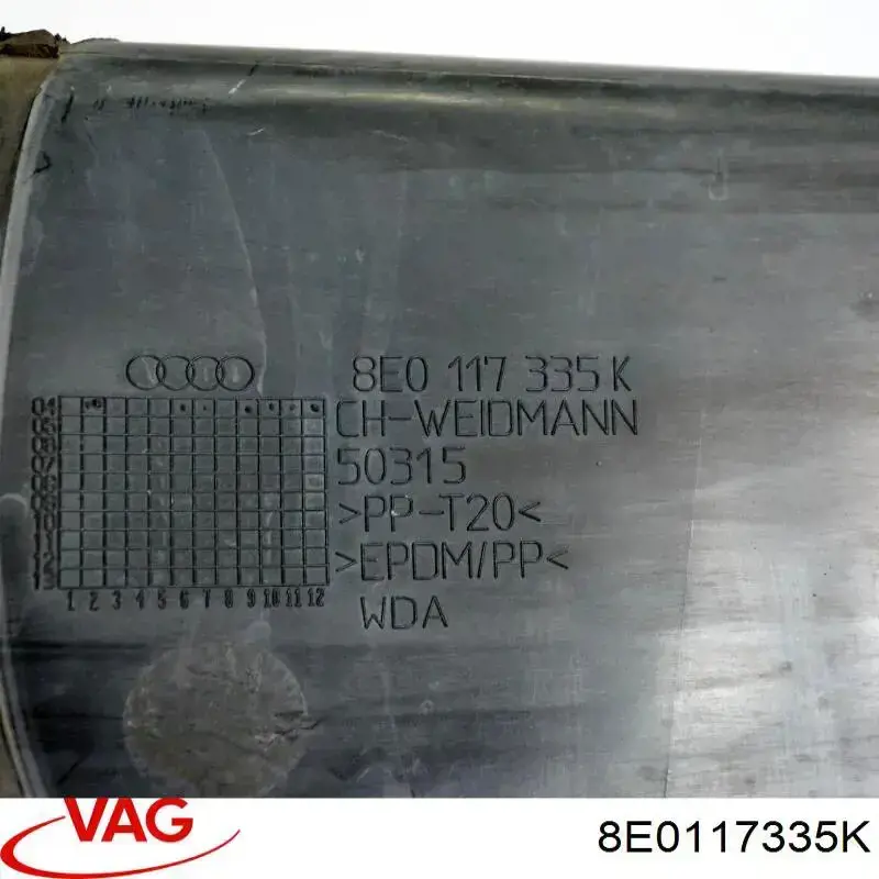 Difusor de intercooler VAG 8E0117335K preço, a partir de 60,61 USD
