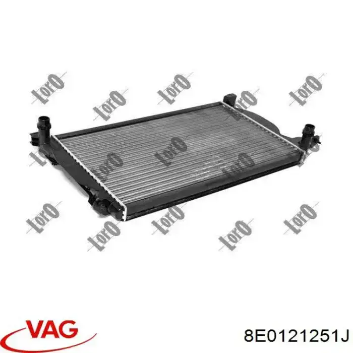 Compre 8E0121251J VAG Radiador de esfriamento de motor