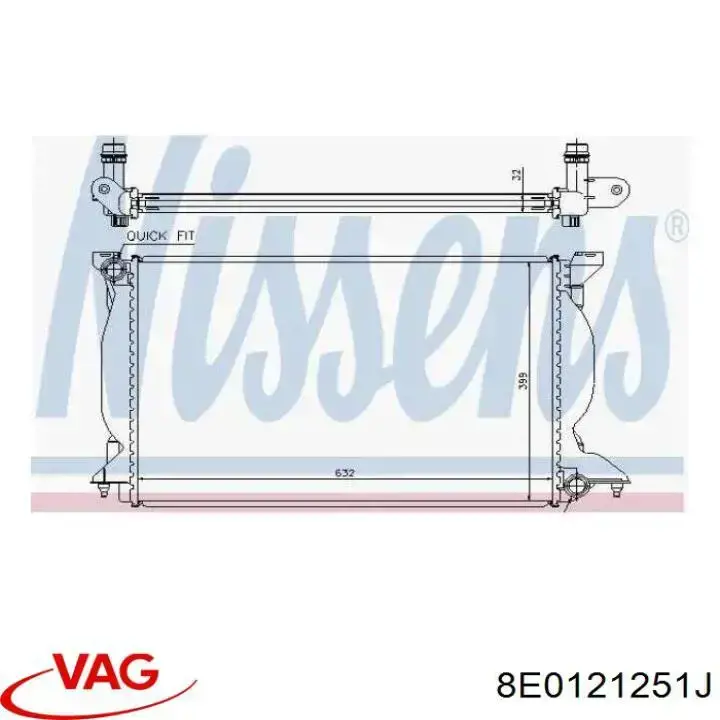 Radiador de esfriamento de motor VAG 8E0121251J preço, a partir de 115,21 USD