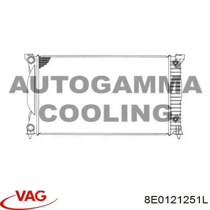 Radiador de esfriamento de motor VAG 8E0121251L preço, a partir de 98,11 USD