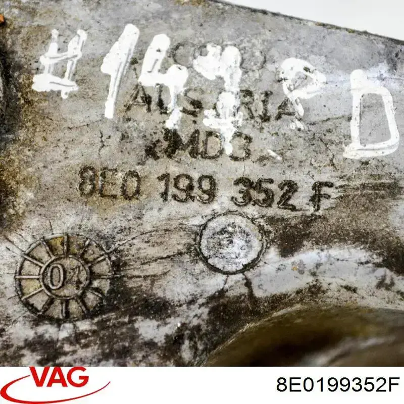 8E0199352F VAG Consola de coxim (apoio) direita de motor