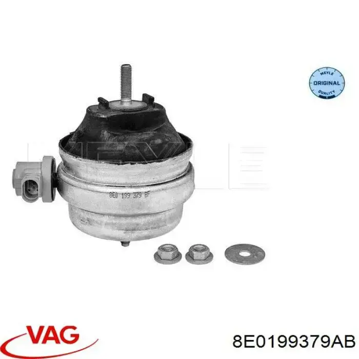 8E0199379AB VAG Coxim (suporte) esquerdo de motor