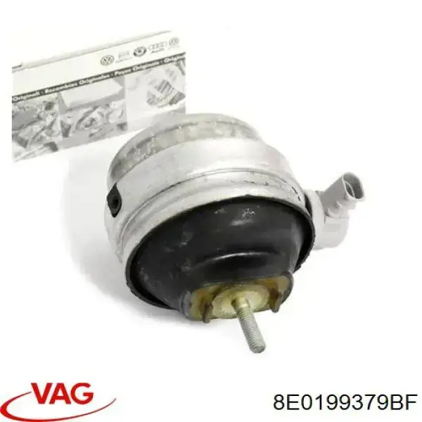 8E0199379BF VAG Coxim (suporte) esquerdo de motor