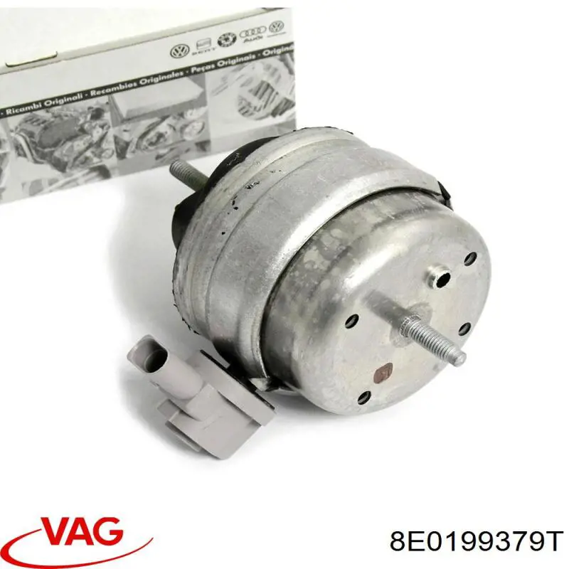 8E0199379T VAG Coxim (suporte) esquerdo de motor